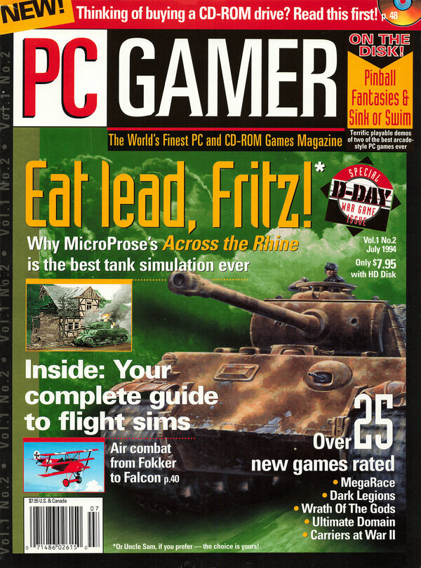 PC Gamer   Issue 002   July 1994 cover